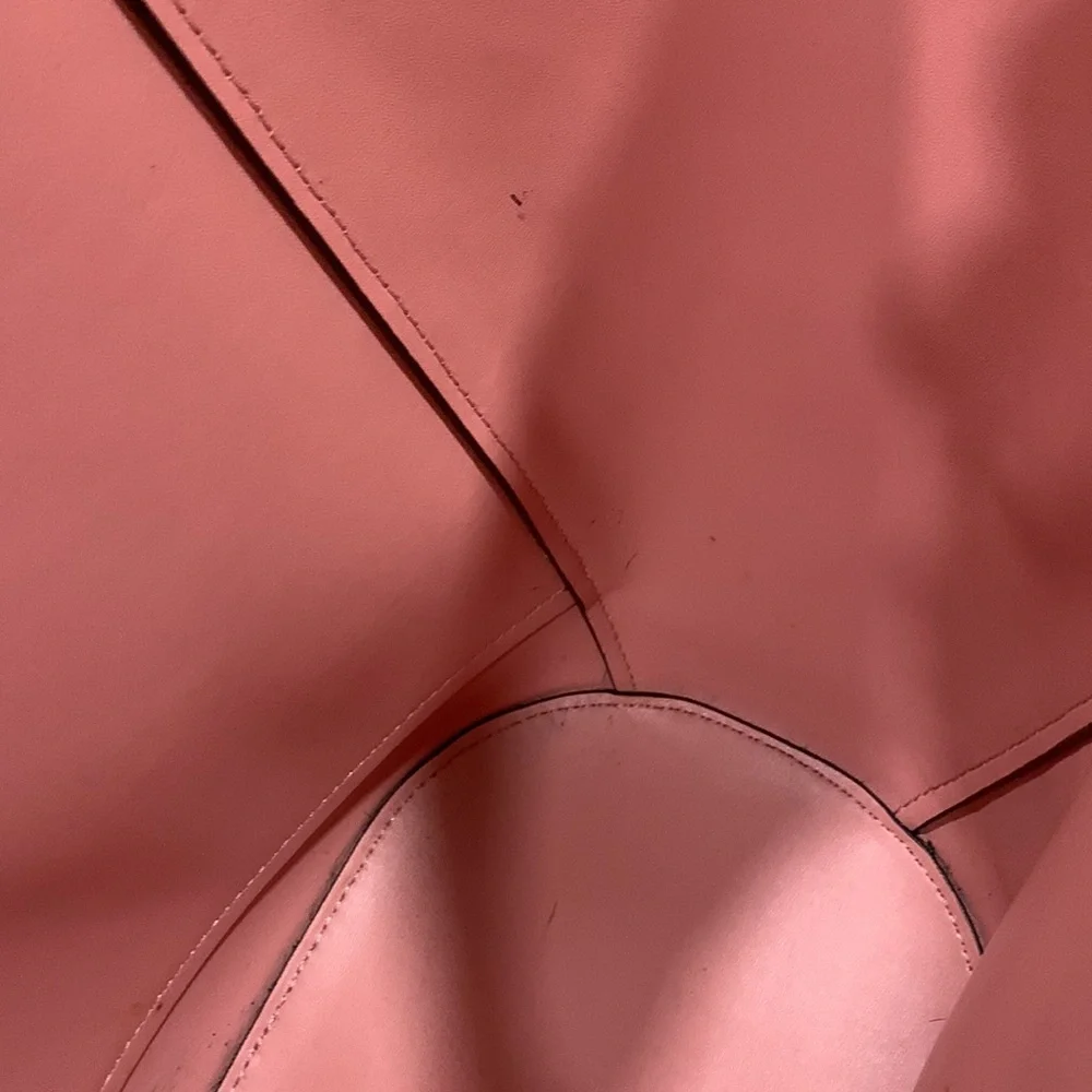 Michael Kors Bag Portia Pink Suede Leather Tote